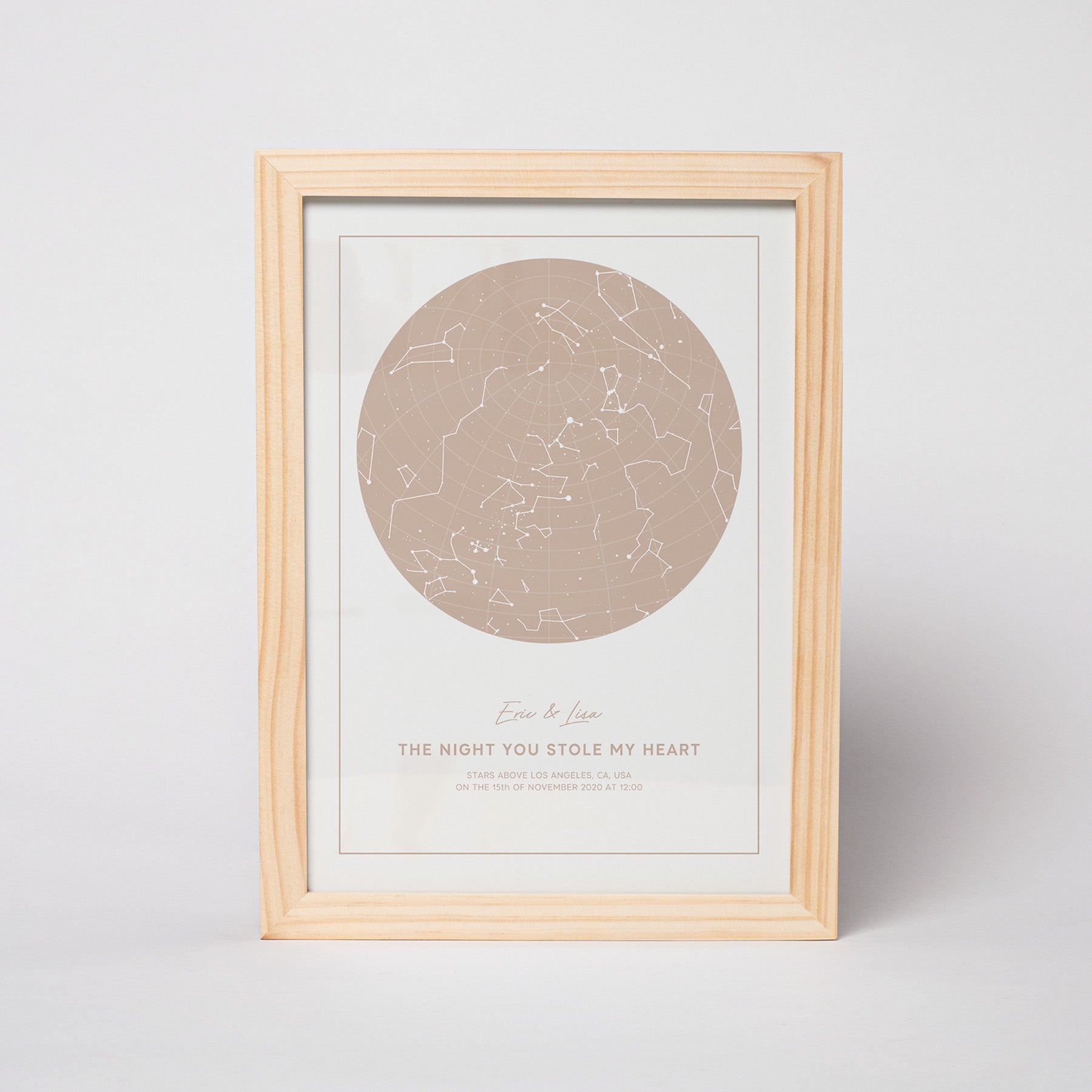 Star map of the happiest moments of your life