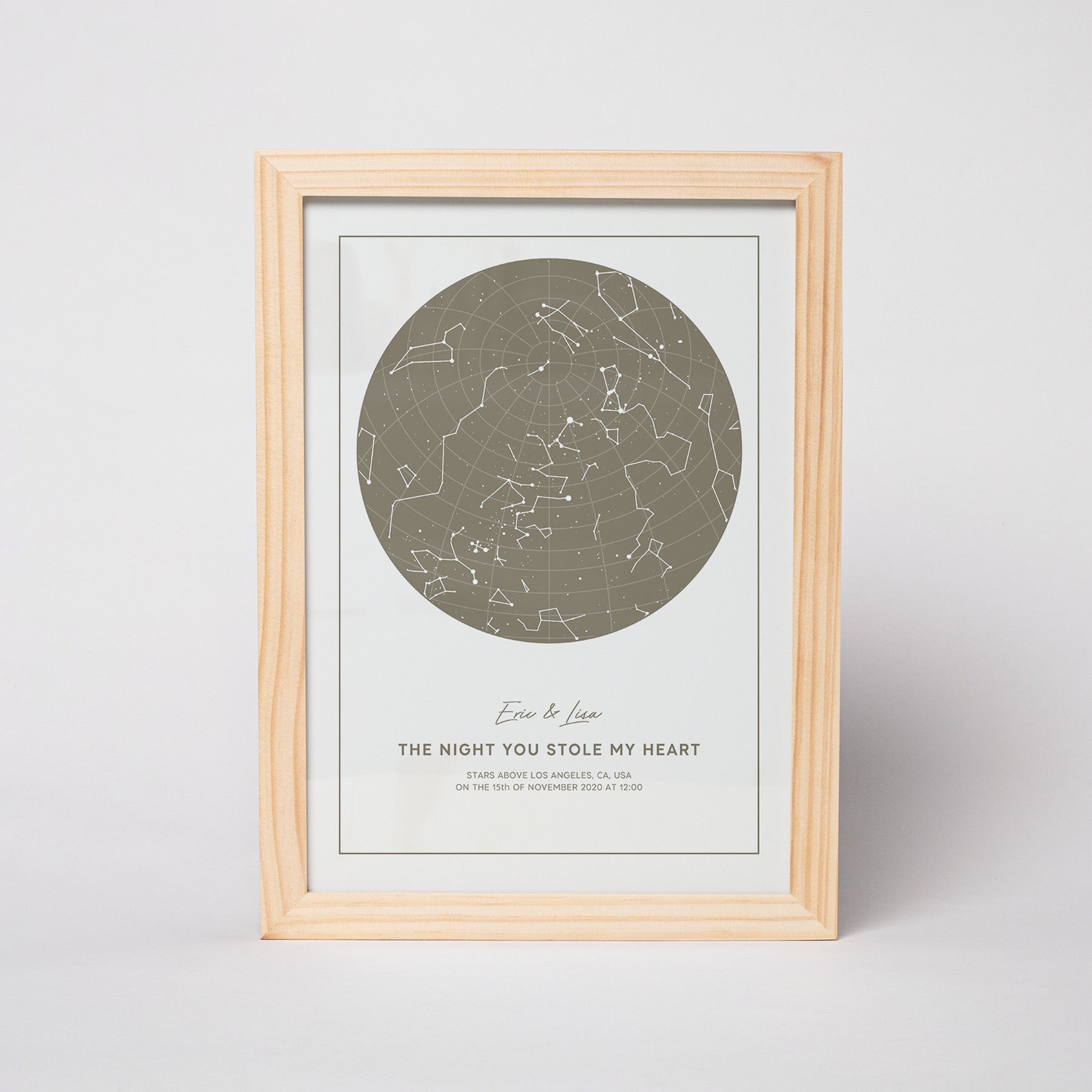 Star map of the happiest moments of your life