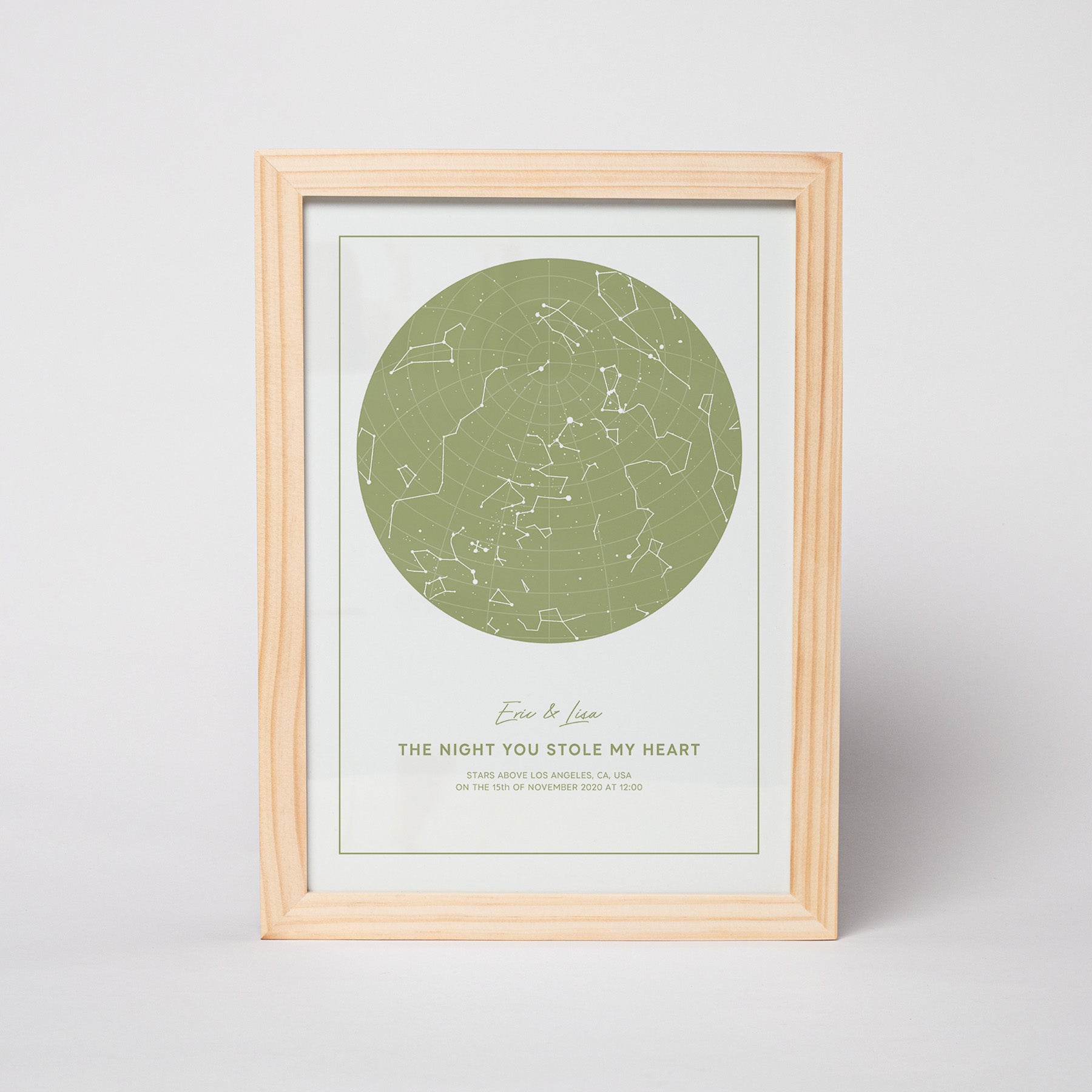 Star map of the happiest moments of your life